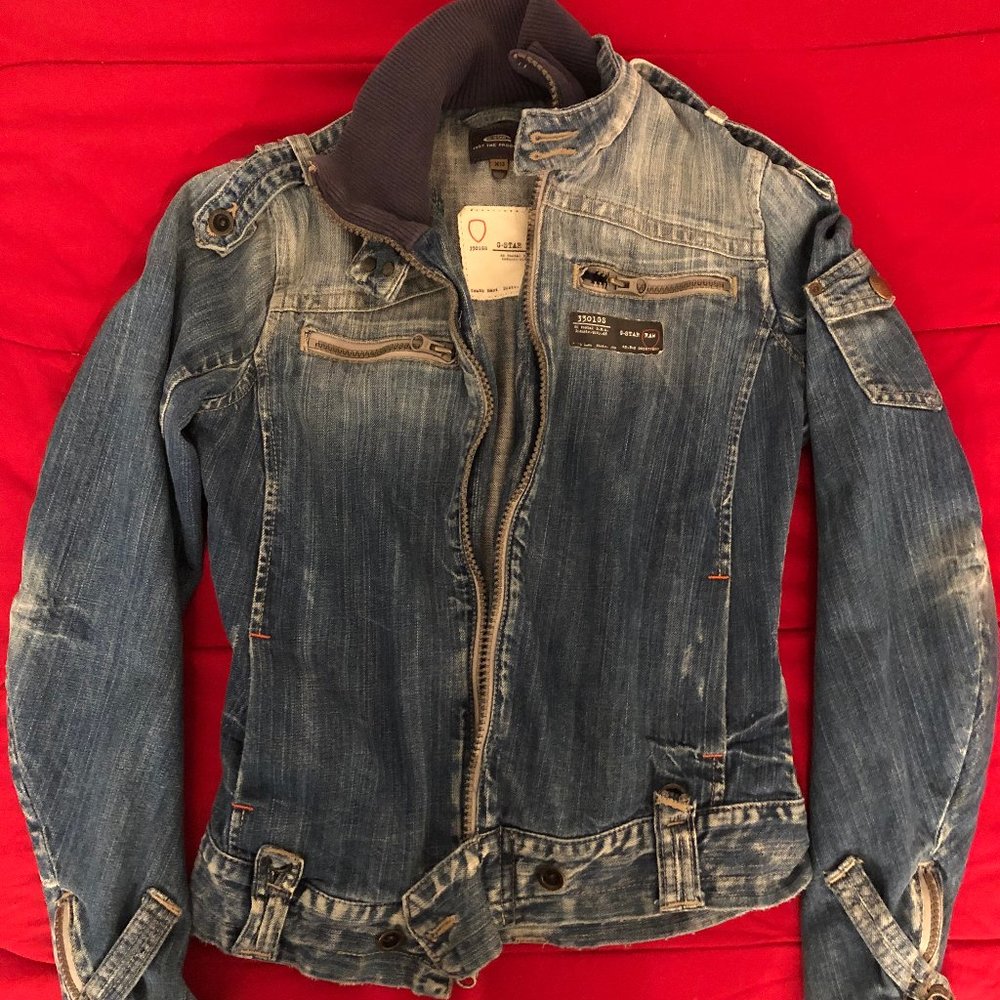 G-Star Raw Distressed Denim Jacket